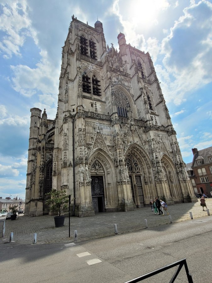 The Towers of St. Vulfran's Church, Abbeville, Picardy, France