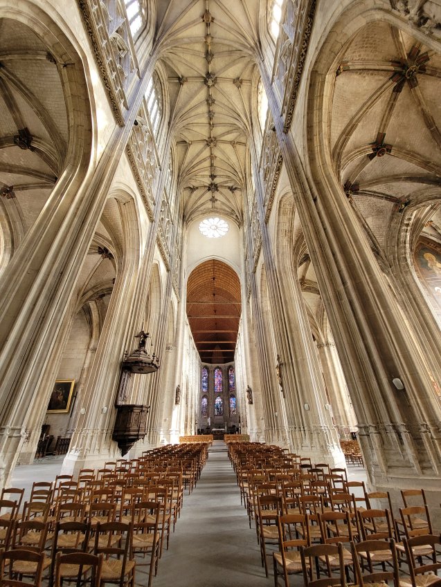 Interior, St. Vulfran's Church, Abbeville, Picardy, France