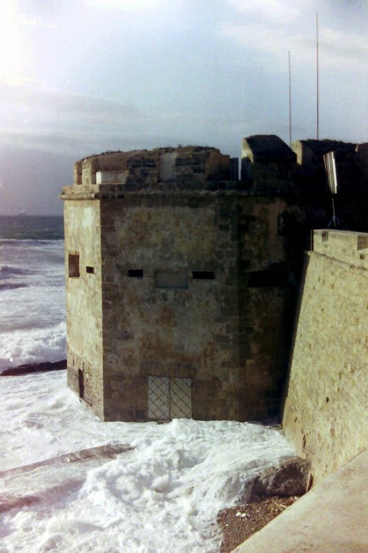 Town Walls against the Sea, Alghero, Sardinia, Italy