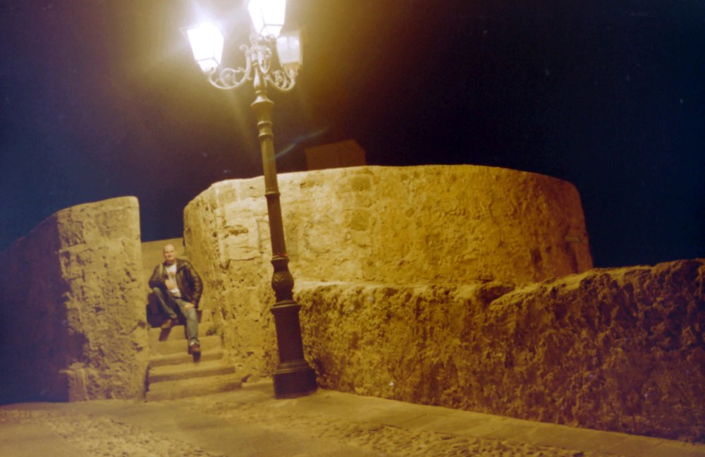 1 AM on the Ramparts of Alghero, Sardinia, Italy