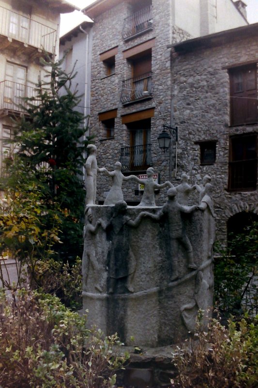 Statue in the Barri Antic, Andorra la Vella, Andorra