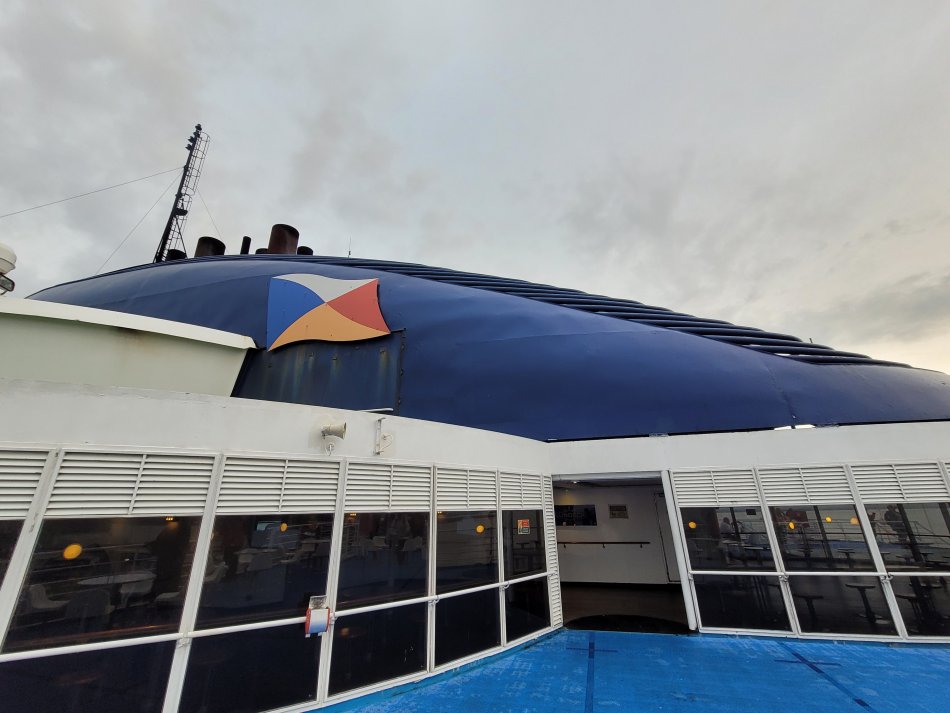 Onboard the Pride of Rotterdam