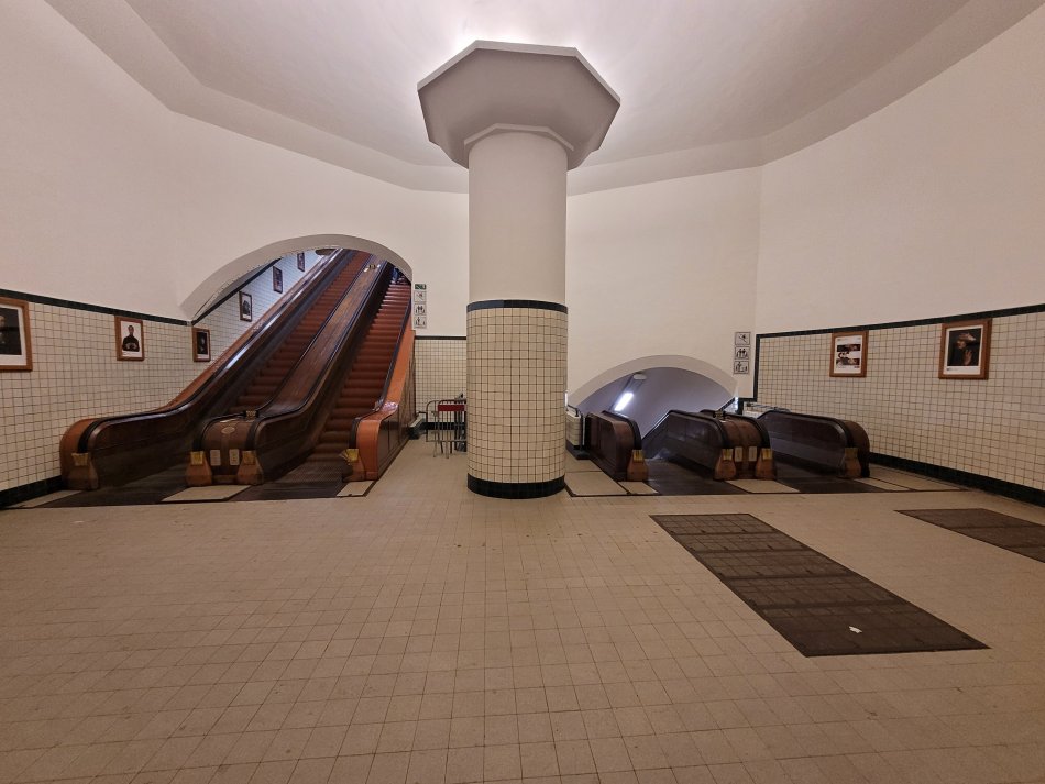 Escalator Exchange - Sint-Anna Tunnel, Antwerp, Belgium