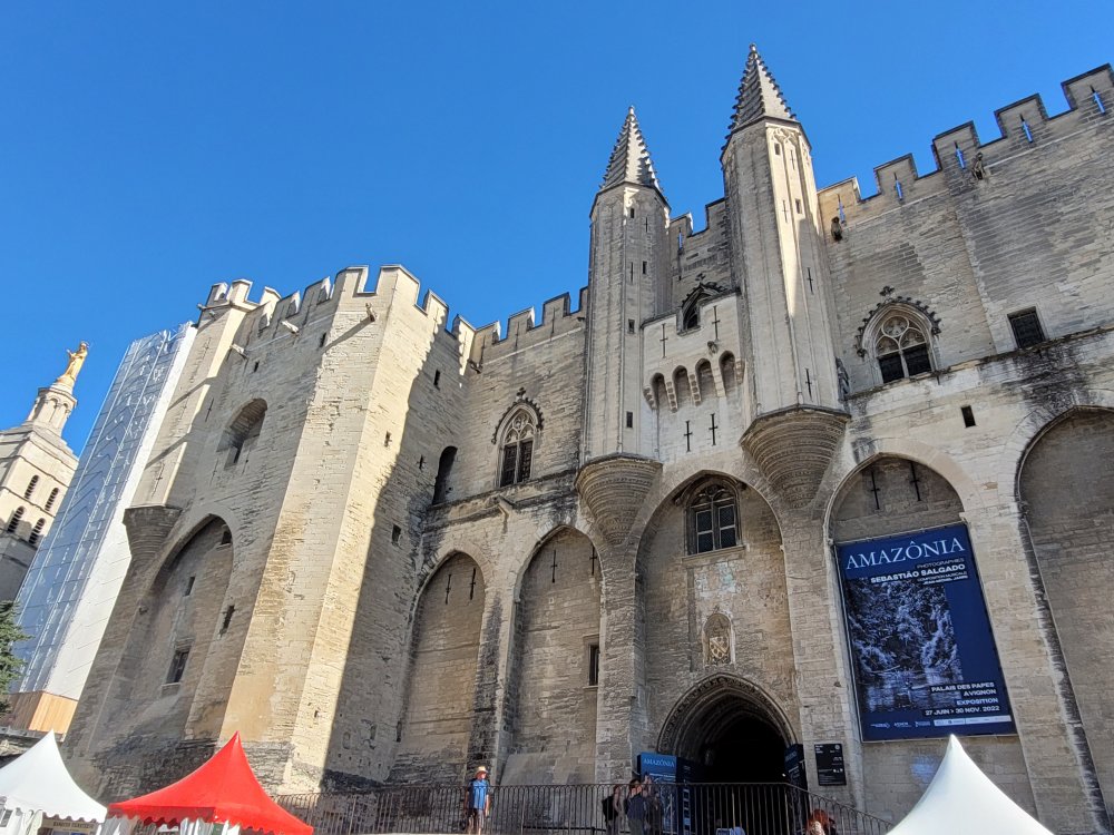 Approaching the Palais, Avignon, France