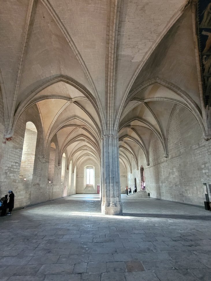 Huge Vaulted Room, Palais des Papes, Avignon, France
