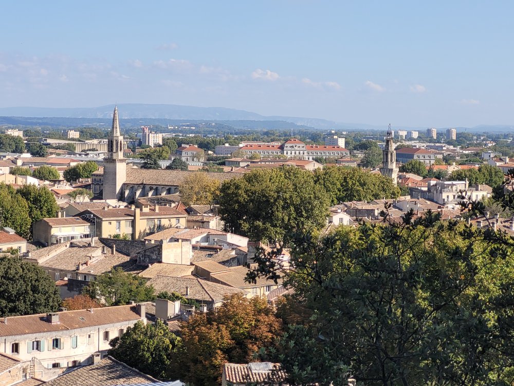 Another view of Avignon from the Rocher des Doms, France