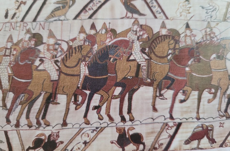 The Normans leave Hastings for Battle, Bayeux Tapestry, France