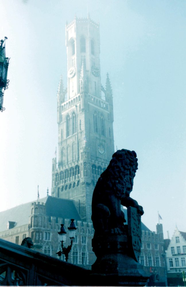 Beautiful Misty Morning in Brugge, Belgium