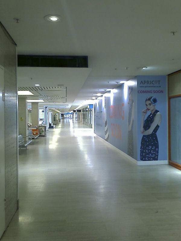 Lack of Shoppers in Central Milton Keynes, Buckinghamshire