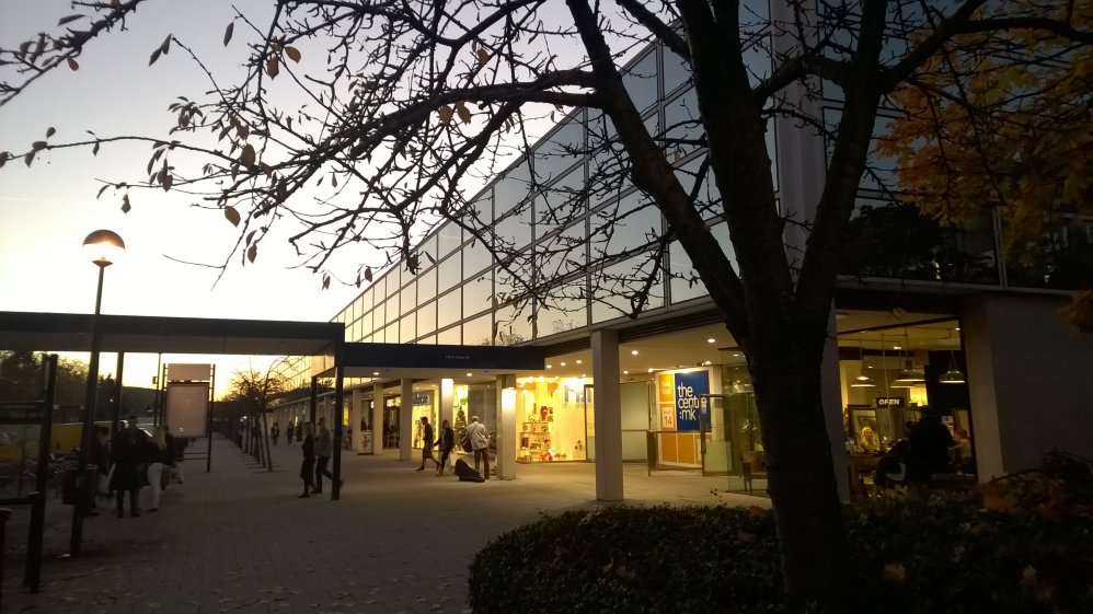 Night Draws In at Milton Keynes, Buckinghamshire