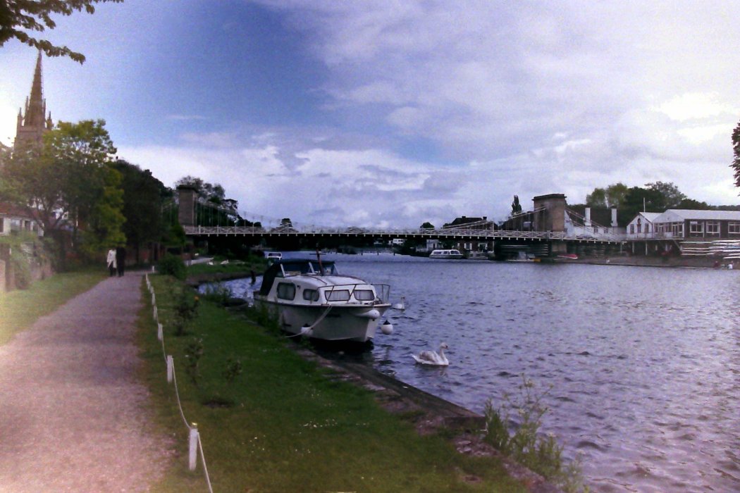 River Thames and Marlow Suspension Bridge, Buckinghamshire