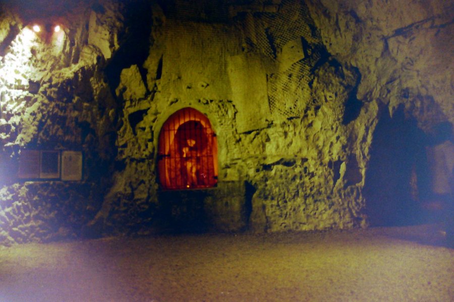 Moody Lighting inside West Wycombe Caves, Buckinghamshire