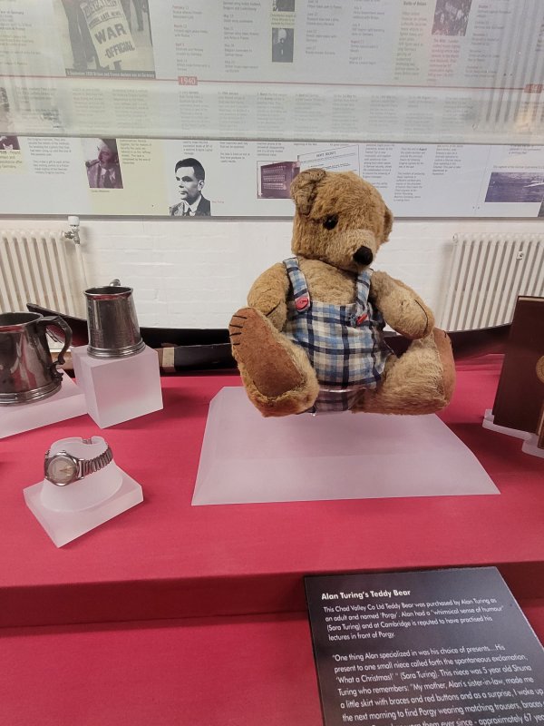 Alan Turing's Teddy Bear, Bletchley Park, Buckinghamshire