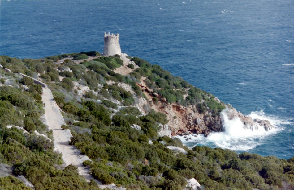 Watchtower near Capo Caccia, Sardinia, Italy