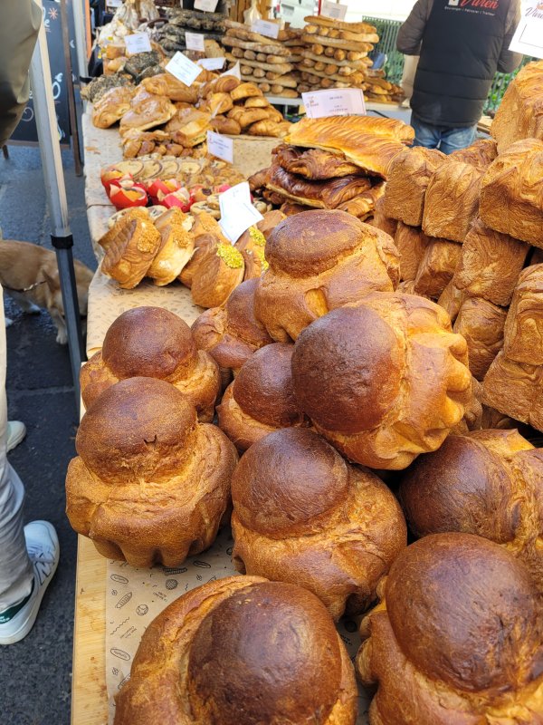 Glorious Breads at Caen's Sunday Market, France