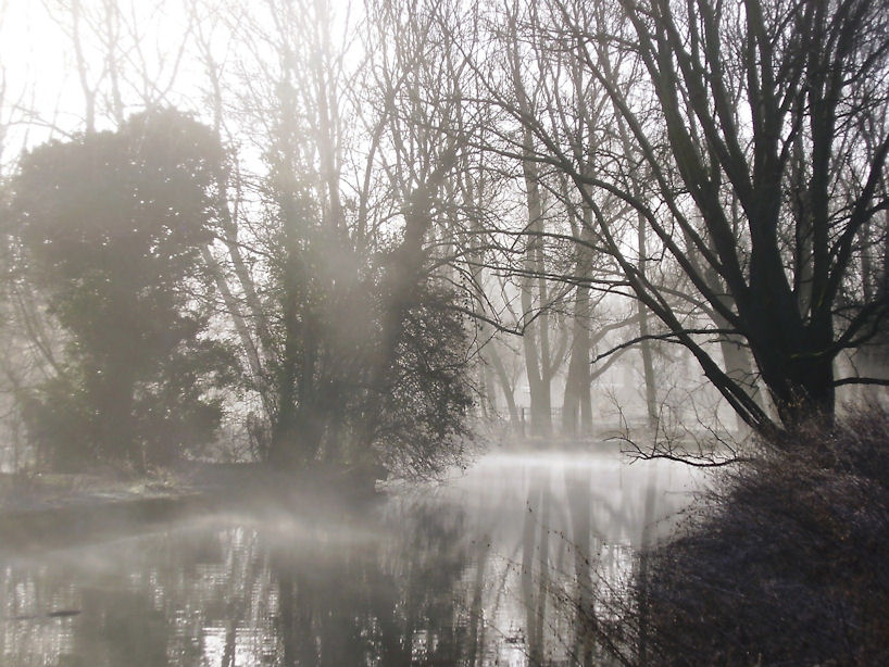 Misty Morning on the Cam, Cambridge