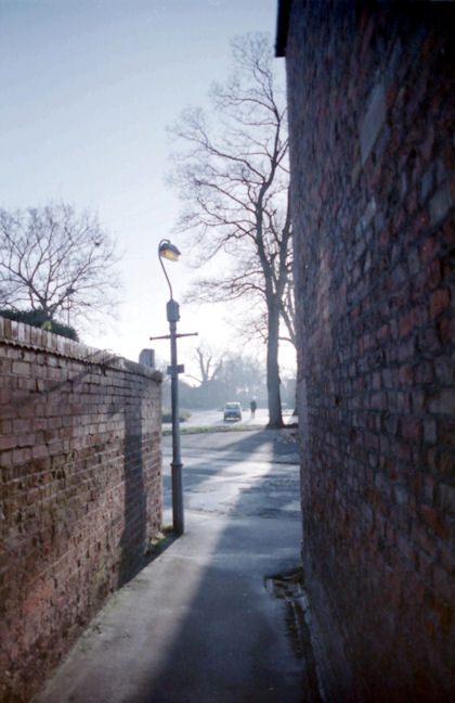 Winter Alleyway in Wisbech, Cambridgeshire