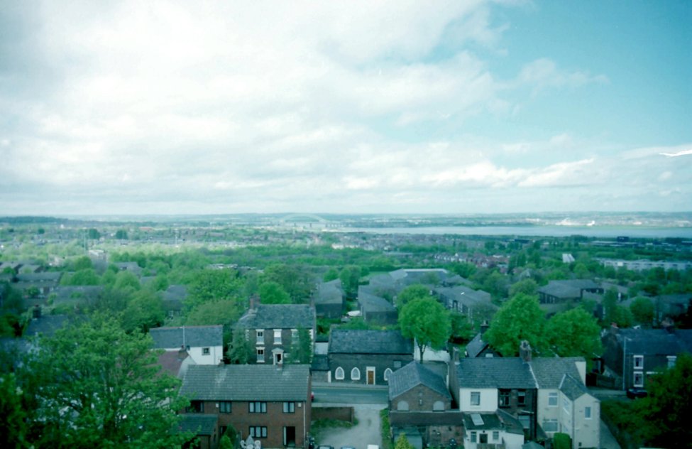 View of Runcorn and the Mersey from Halton Castle, Cheshire