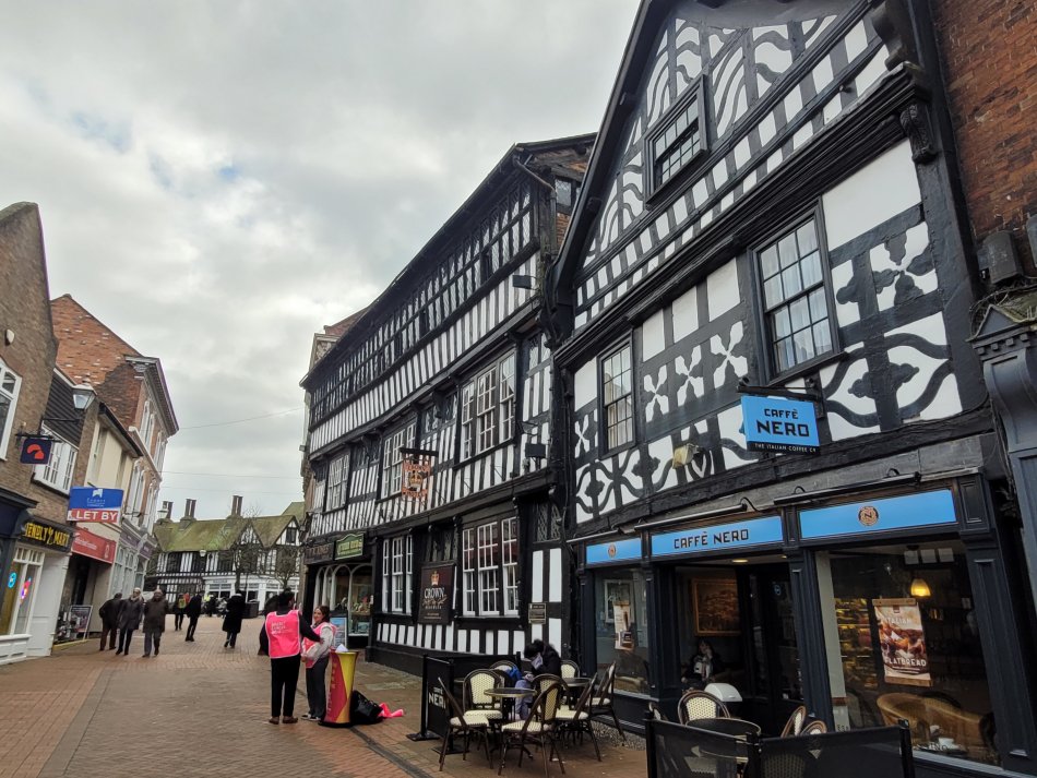 Black And White Buildings in Nantwich, Cheshire