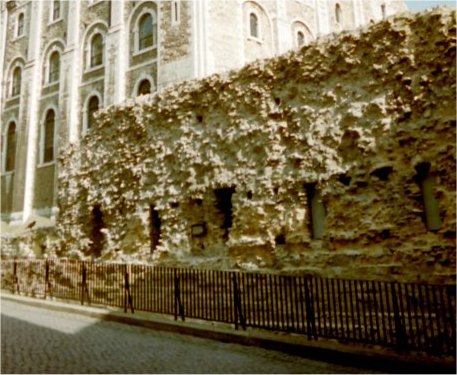 The Roman Wall within The Tower of London