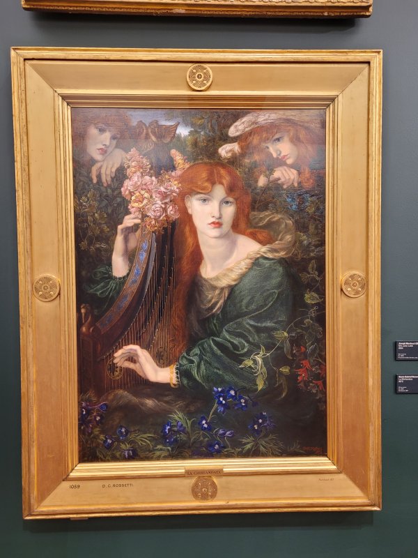 La Ghirlandata by Dante Gabriel Rossetti in London Guildhall Gallery, City of London
