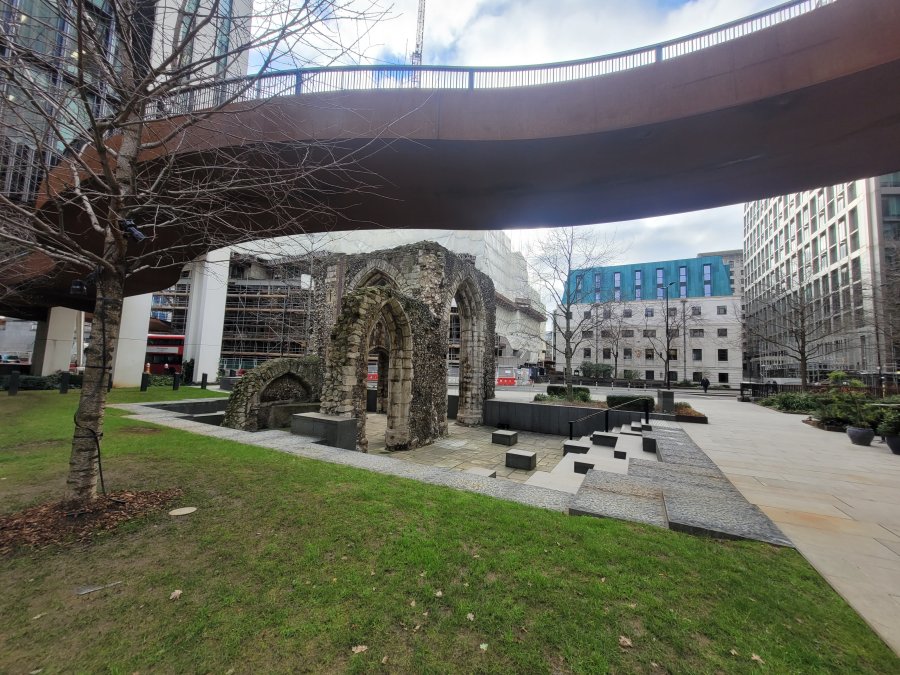 Ruins of St. Alphege on the Wall, City of London
