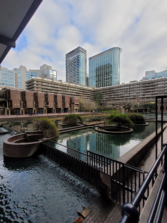 Concrete Fountains, Barbican, City of London