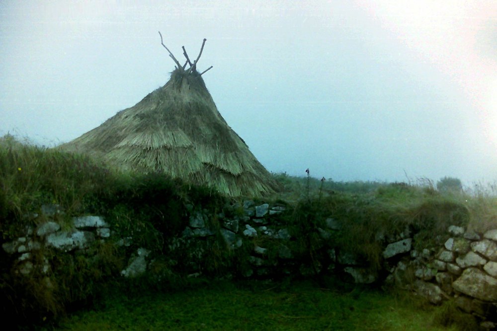 Circular Hut at Chysauster Ancient Village, Cornwall