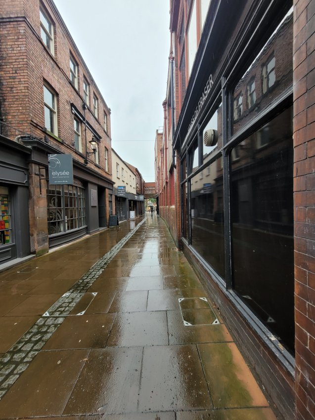 Rainy Alley in Carlisle, Cumberland