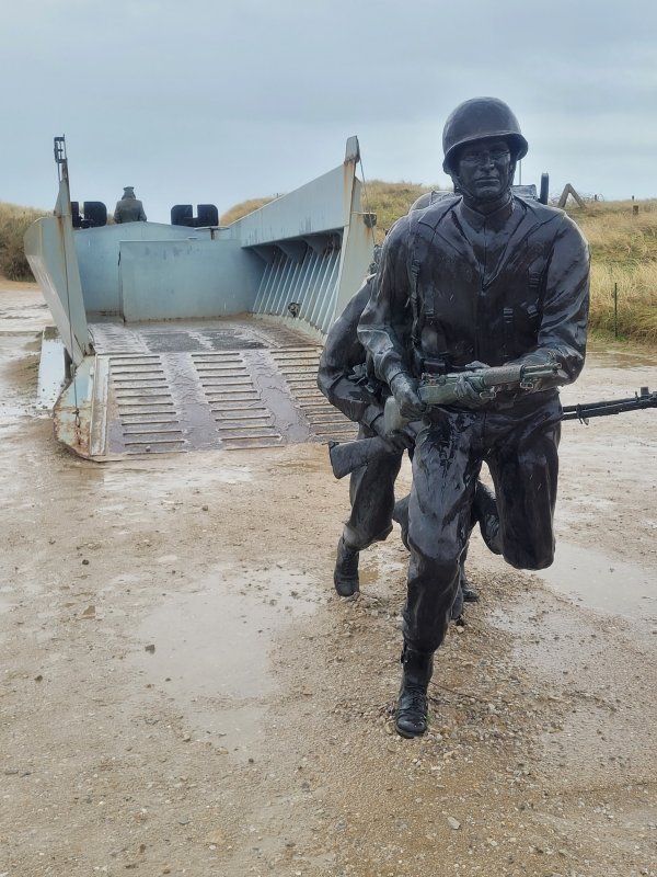 US Army Memorial Statue, Utah Beach, France