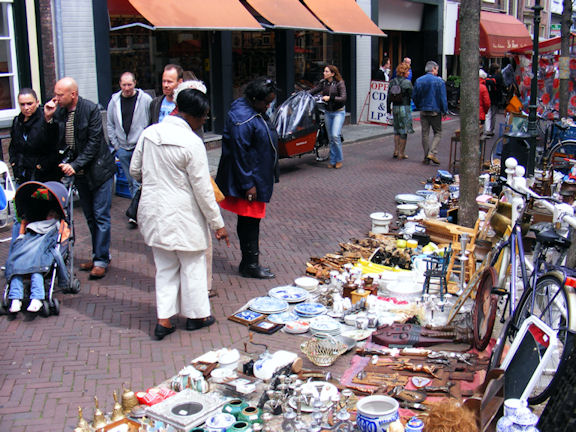 Antique Market in Delft, The Netherlands