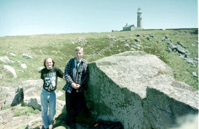 Andrew and Roy on Lundy Island, Devon