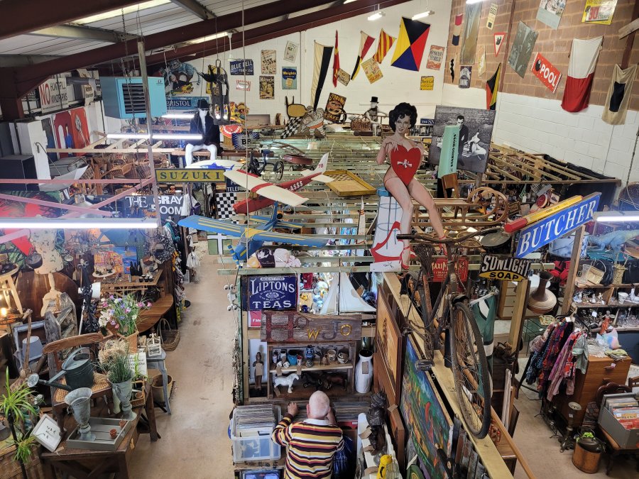The Vintage Trading Post in Ottery St. Mary, Devon