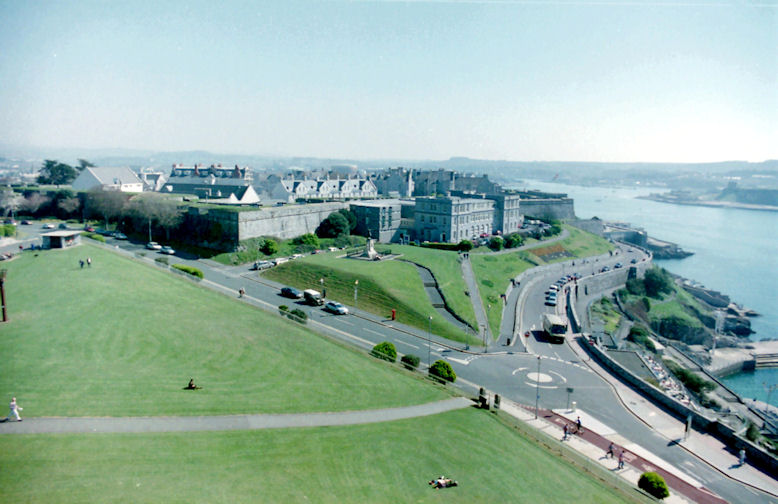 Plymouth Hoe from the Lighthouse, Devon