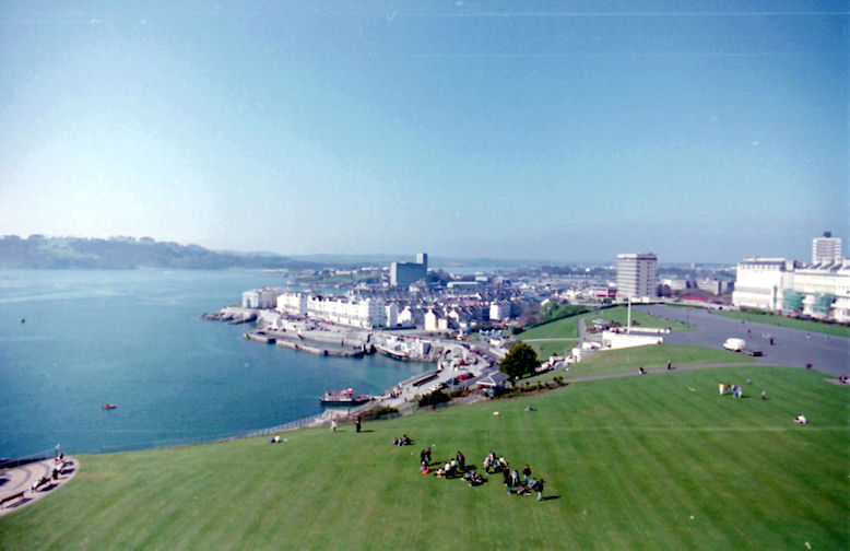 Looking the opposite way along Plymouth Hoe, Devon