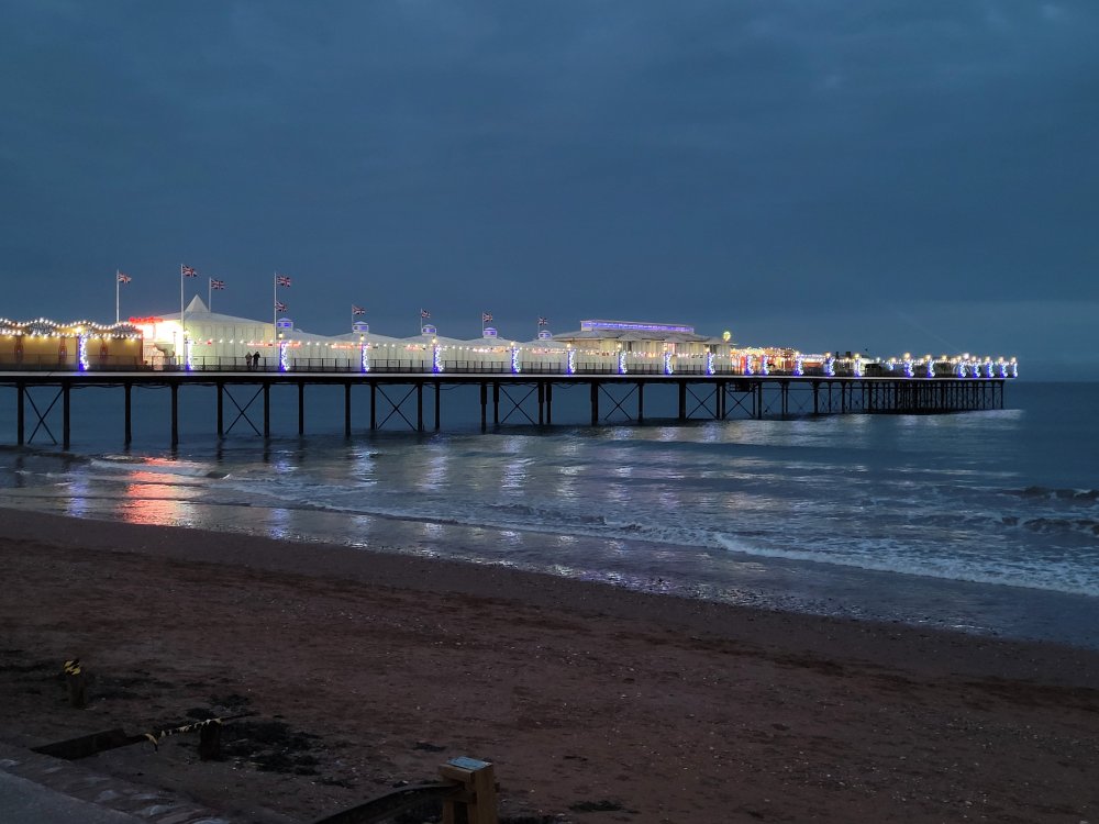 Paignton Pier in the Evening, Devon