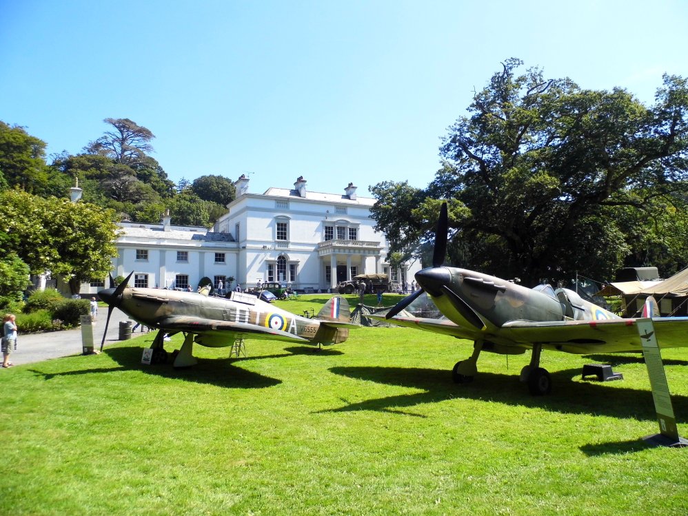 Spitfire and Hurricane at Lupton House, Devon