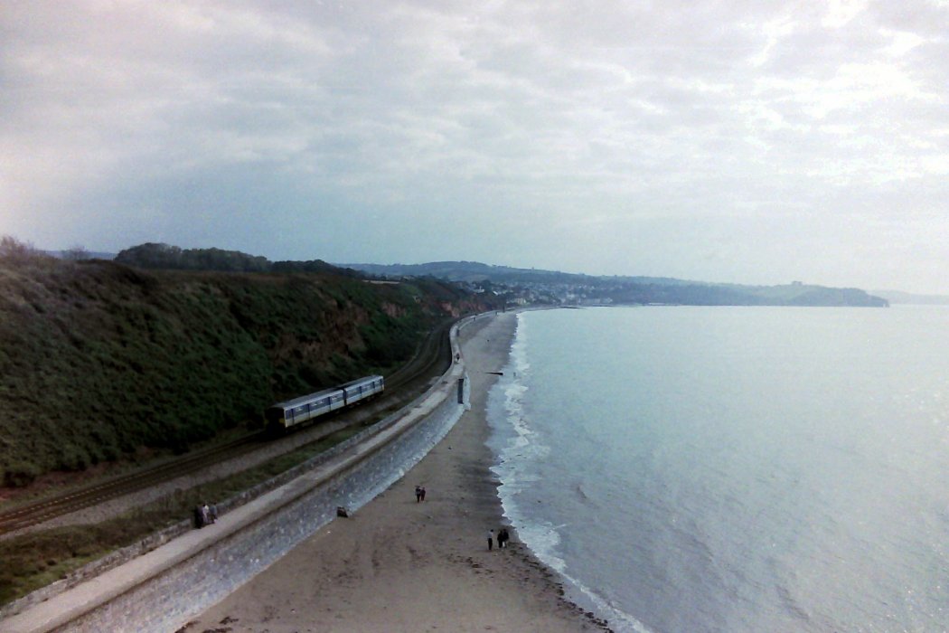 View of the Devon coast north of Dawlish