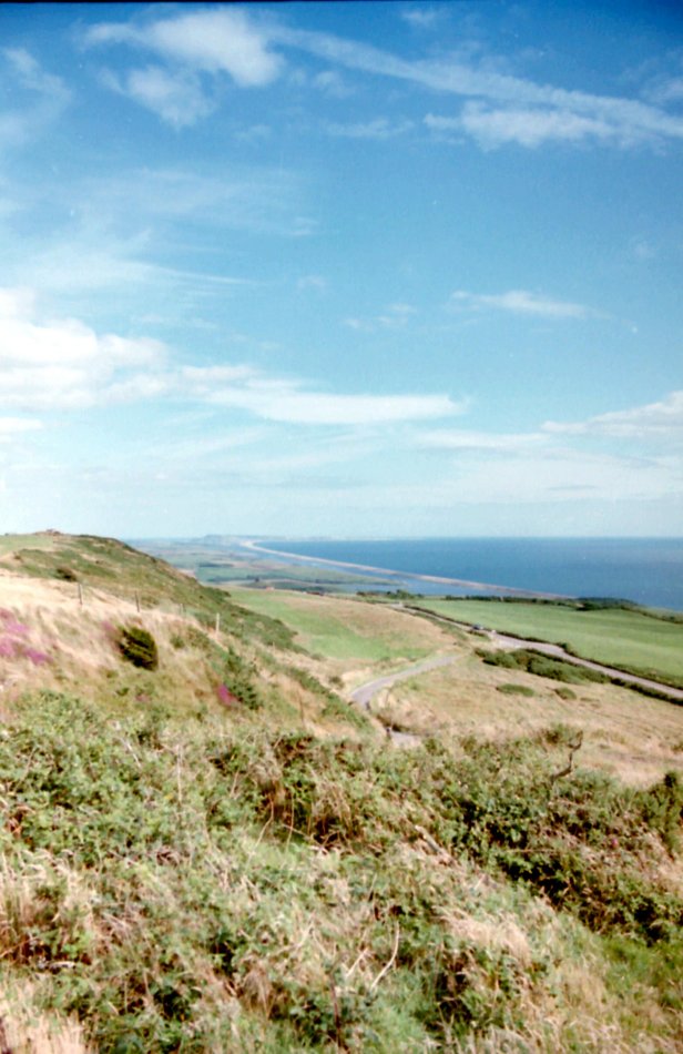Chesil Beach from Abbotsbury Castle, Dorset