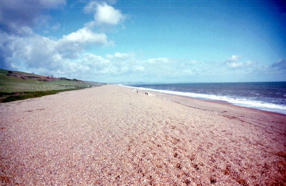 Looking towards Portland from Chesil Beach, Dorset