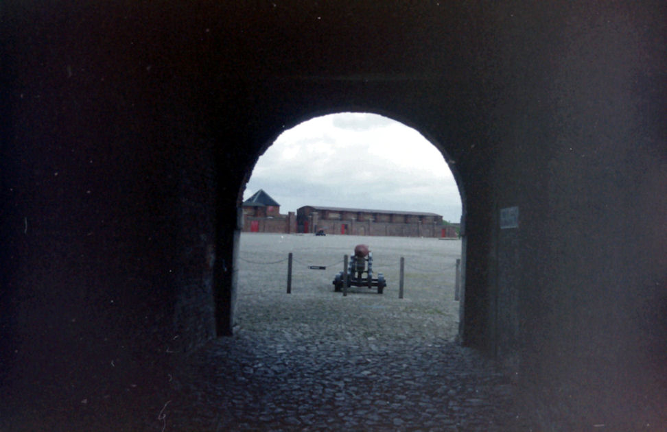 Arch and cannon at Tilbury Fort, Essex