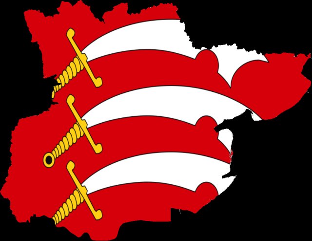 Essex Flag on Essex Map