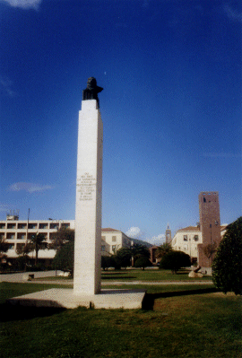 The Lion of St. Mark Column, Fertilia, Sardinia, Italy