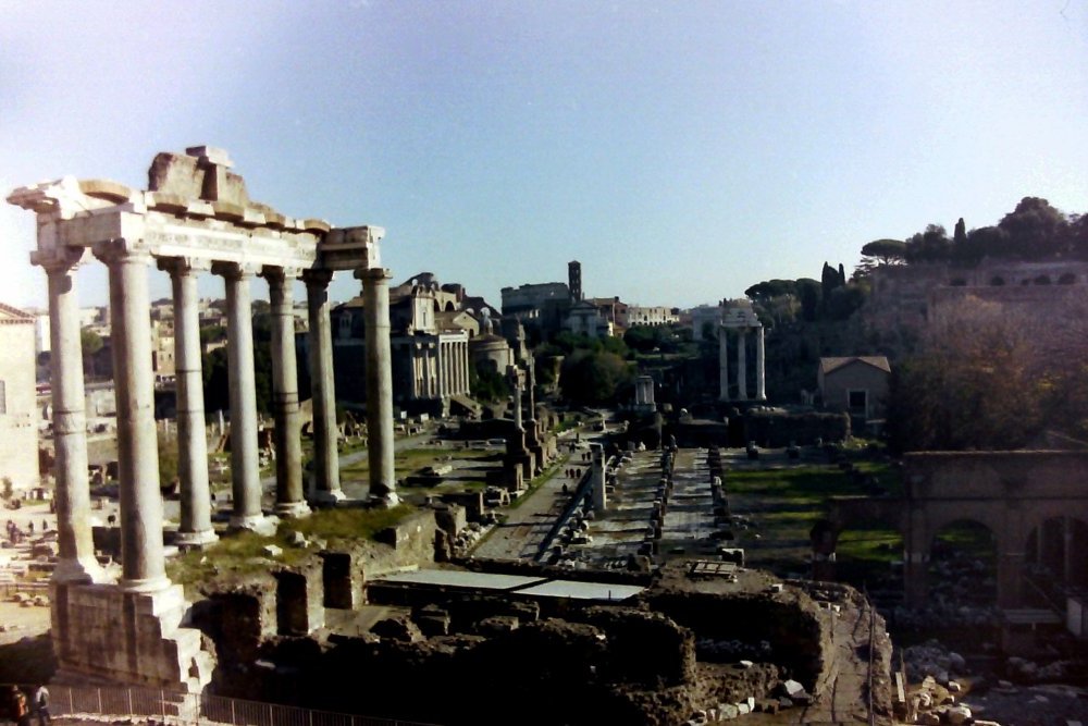 The Roman Forum from the Capitoline Hill, Rome, Italy