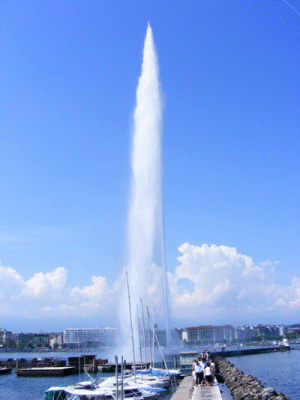 The Jet d'Eau, Geneva, Switzerland