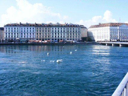 Back down to the Lake, Geneva, Switzerland