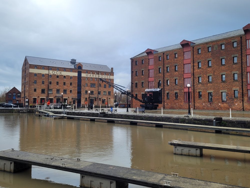 A View of the Docks at Gloucester, Gloucestershire
