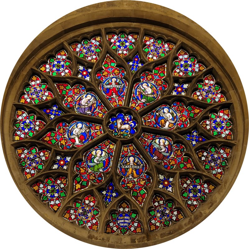 The Rose Window at Cheltenham Minster, Gloucestershire