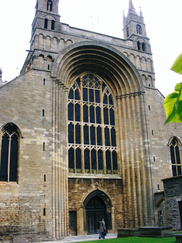 Elaborate Window at Tewkesbury Abbey, Gloucestershire