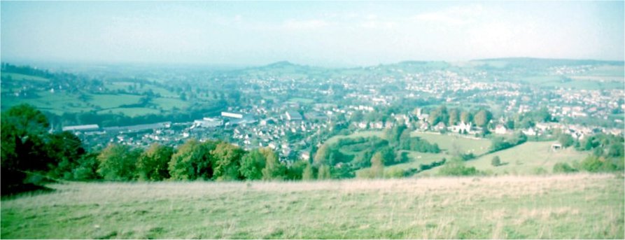 View over Stroud, Gloucestershire